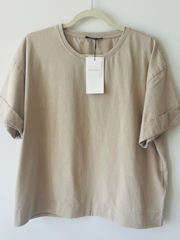 Zara 100% Cotton T-Shirt Nwt